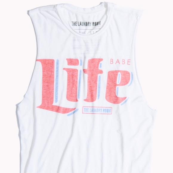 The Laundry Room Babe Life Crop Muscle Tee - Picture 1 of 3